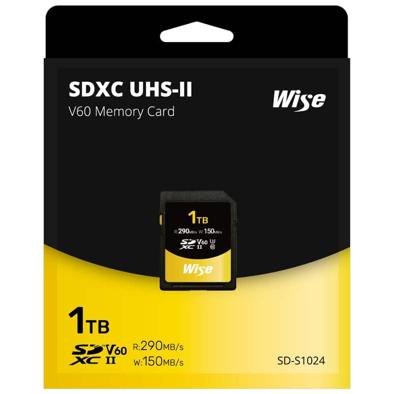 Wise SDXC UHS-II メモリーカード SD-Sシリーズ 1TB AMU-SD-S1024