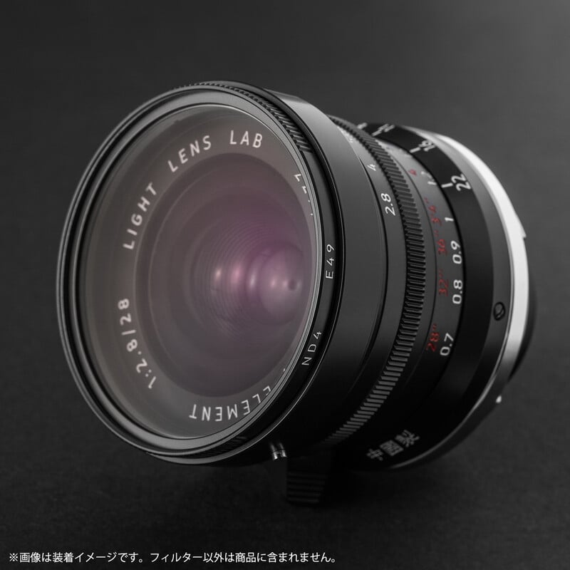 E49 NDフィルター ND4ブラックペイント L-ND4-E49(B)