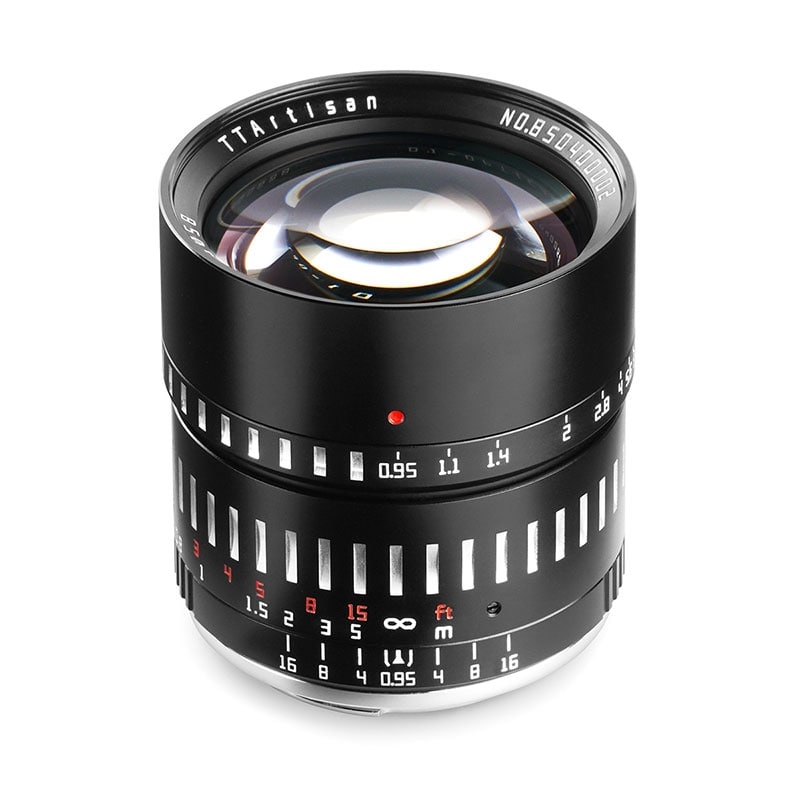 TTArtisan 50mm f/0.95 C ブラック×シルバー ソニーEマウント 50mm f/0.95C E (BS)