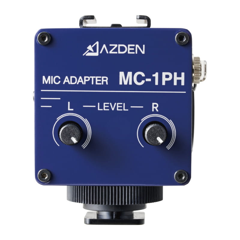 MC-1PH(Blue) ファンタム電源供給機能付きマイクアダプター
