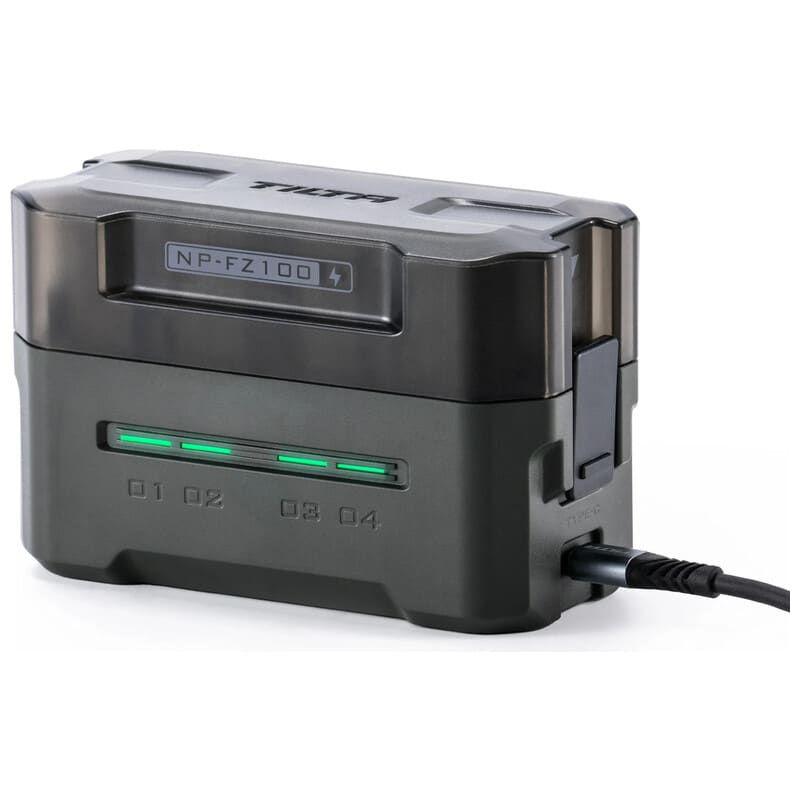 Portable Charging Station for NP-FZ100 (4 Channel) - Green TBC-FZ100-GN