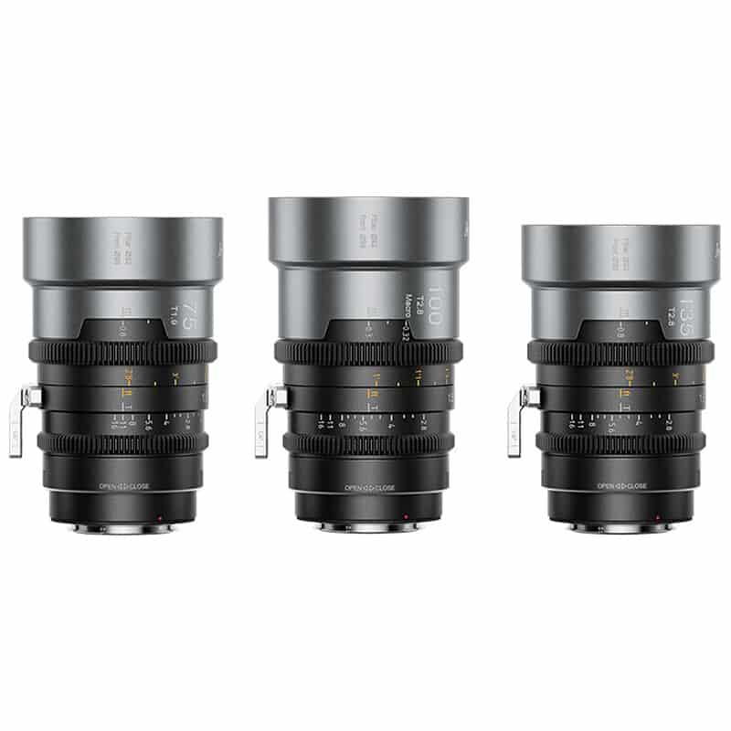 IronStar 75/100/135mm フルフレーム アナモルフィックレンズ 3本セット PL/ナチュラル(EFアダプター/フィルター2種付) IRON-3DS-N-292A(2026年6月22日発売予定)