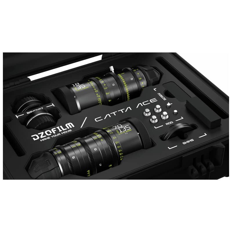 Catta Ace Zoom シネマズームレンズ バンドル PL/EFマウント18-35mm&75-135mm T2.9 ブラック 保護ケース付 DZO-FFCattaA2-BUNDLE