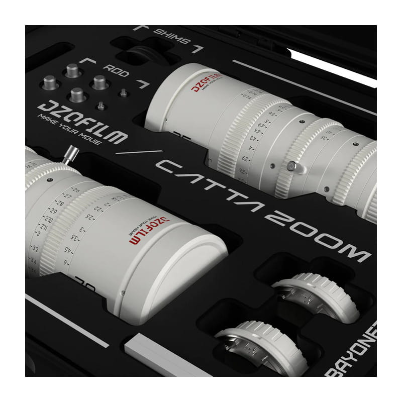 Catta 35-80 & 70-135mm T2.9 Eマウント シネマズームレンズ 2本セット ホワイト 保護ケース付 DZO-FFCatta2E-WH