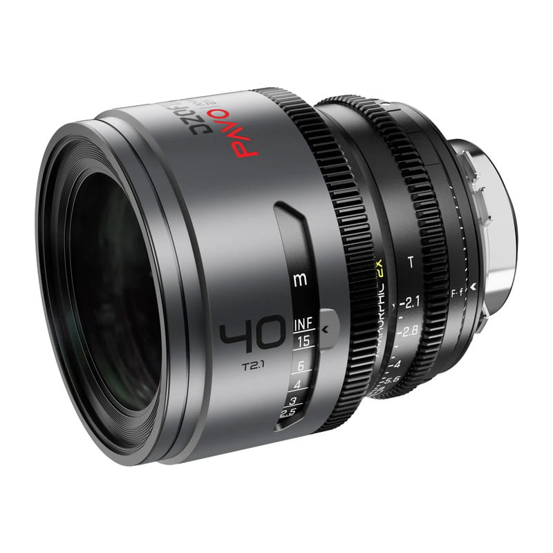 Pavo 2x アナモルフィックプライム 40mm T2.1 ニュートラルコーティング PL&EF マウント メートル表示 DZO-PA4021PLMN