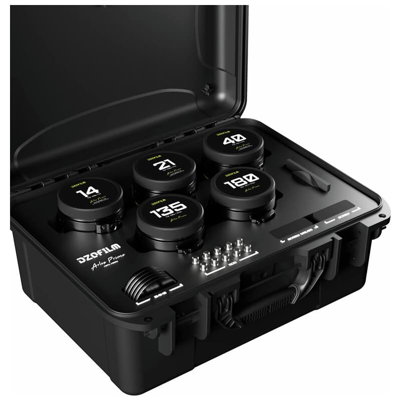 Arles Prime 14/21/40/135/180mm FF/VV プライムシネレンズ 5本セット(PLマウント/メートル表記) DZO-SAP5B14MPL