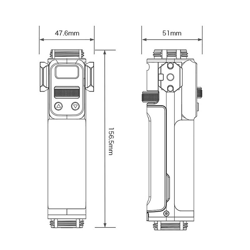 Dual Channel Wireless Lens Control Handle for Advanced Ring Grip TGA-ARG-WCH