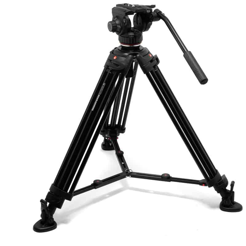 Manfrotto アルミニウム製ツインレッグ三脚 502X フルード雲台キット
