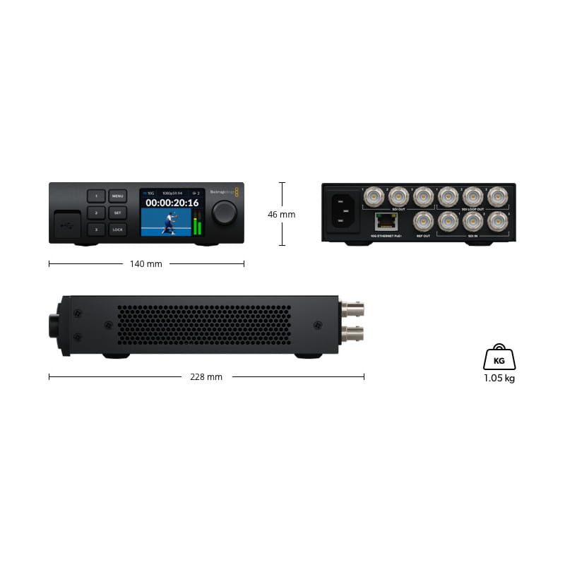 Blackmagic 2110 IP Converter 3x3G