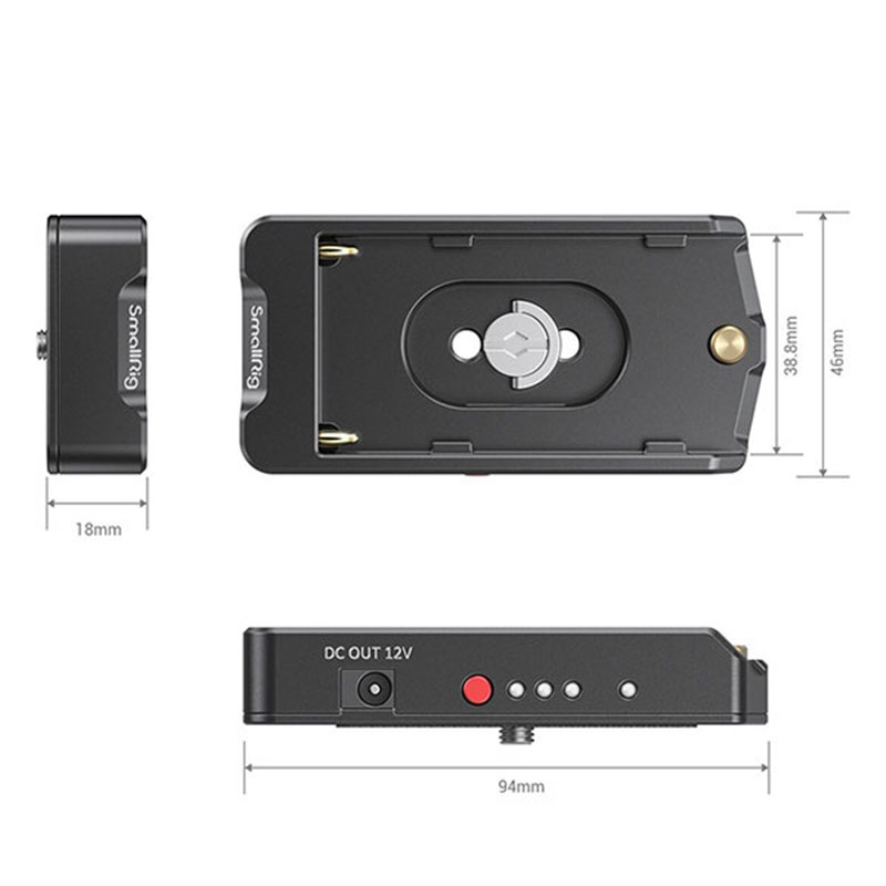 正規販売店] Smallrig NP-F バッテリーアダプタープレート
