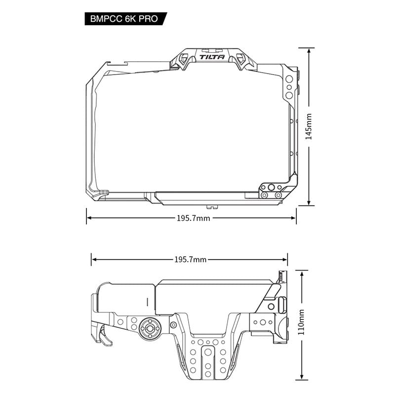 Full Camera Cage for BMPCC 6K Pro TA-T11-FCC-B