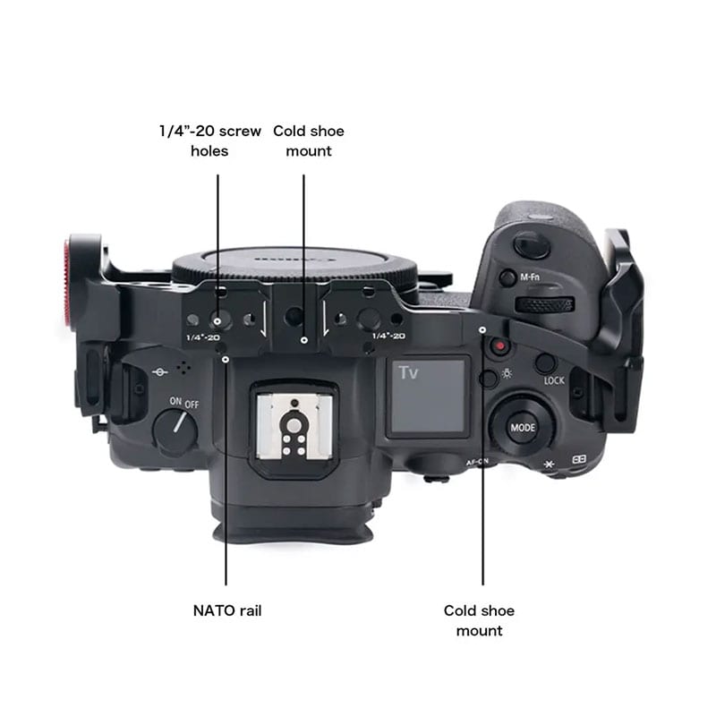 Camera Cage for Canon R5/R6 Kit A V2 - Black TA-T22-A-B-V2