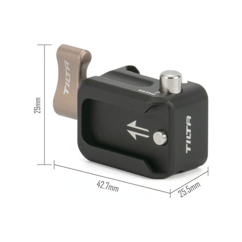 Tilta NATO Clamp to Cold Shoe Adapter - Black TA-NTC-CSA-B