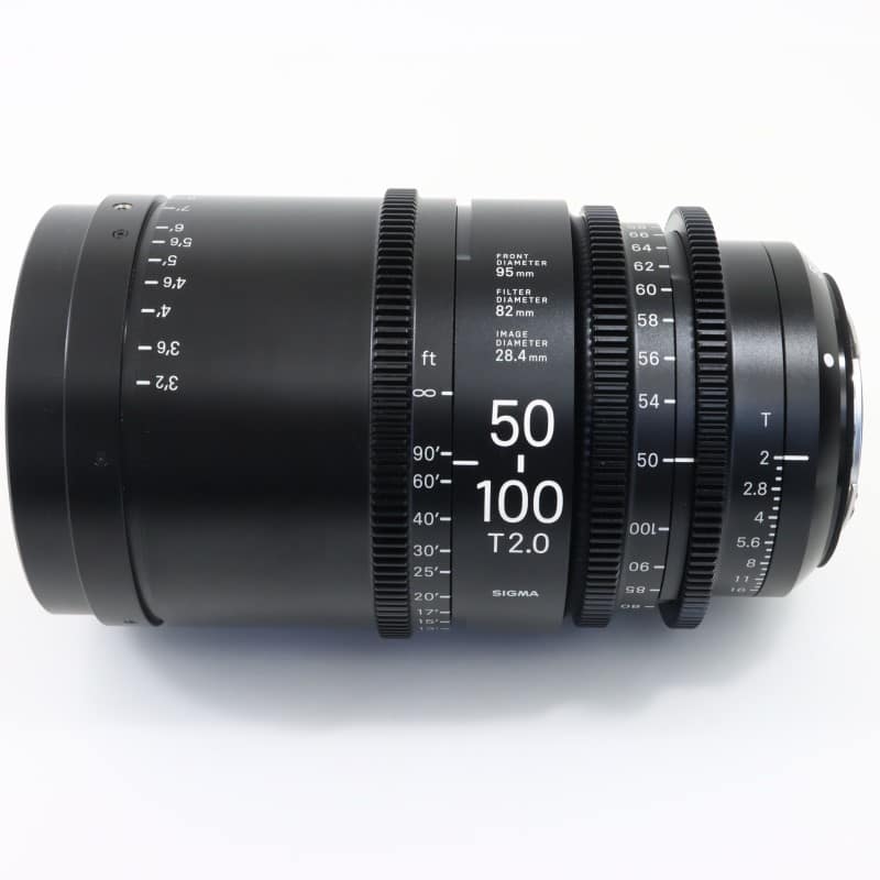 50-100mm T2/EF feet [High Speed Zoom Line 50-100mm T2 EFマウント フィート表示]