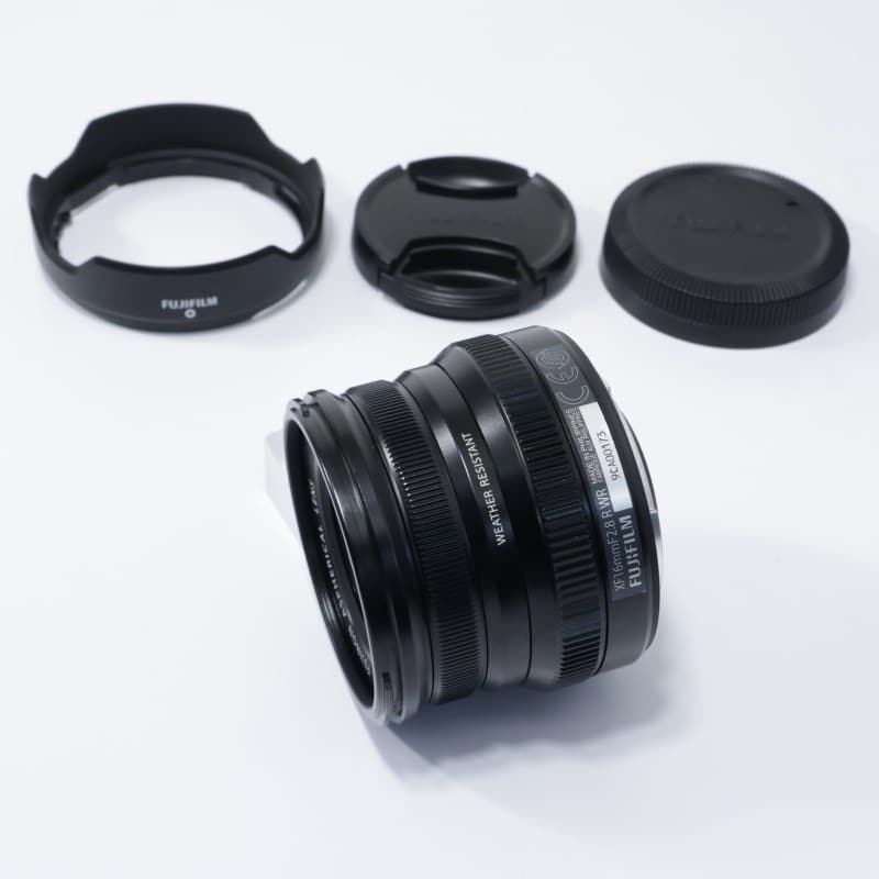 富士フイルム フジノンレンズ XF16mmF2.8 R WR ブラック ABランク 中古