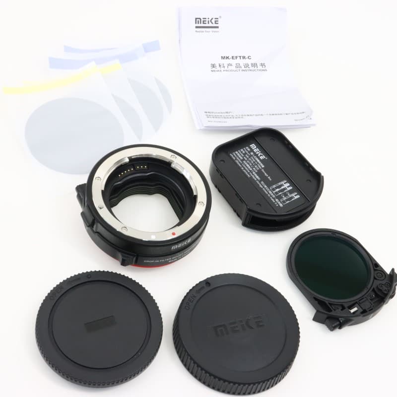 21590001[Drop-in Filter Mount Adapter EF to EOSR with Variable ND Filter + Clear Filter (MK-EFTR-C)]