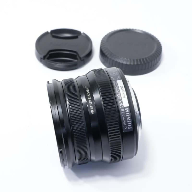 富士フイルム フジノンレンズ XF16mmF2.8 R WR ブラック ABランク 中古