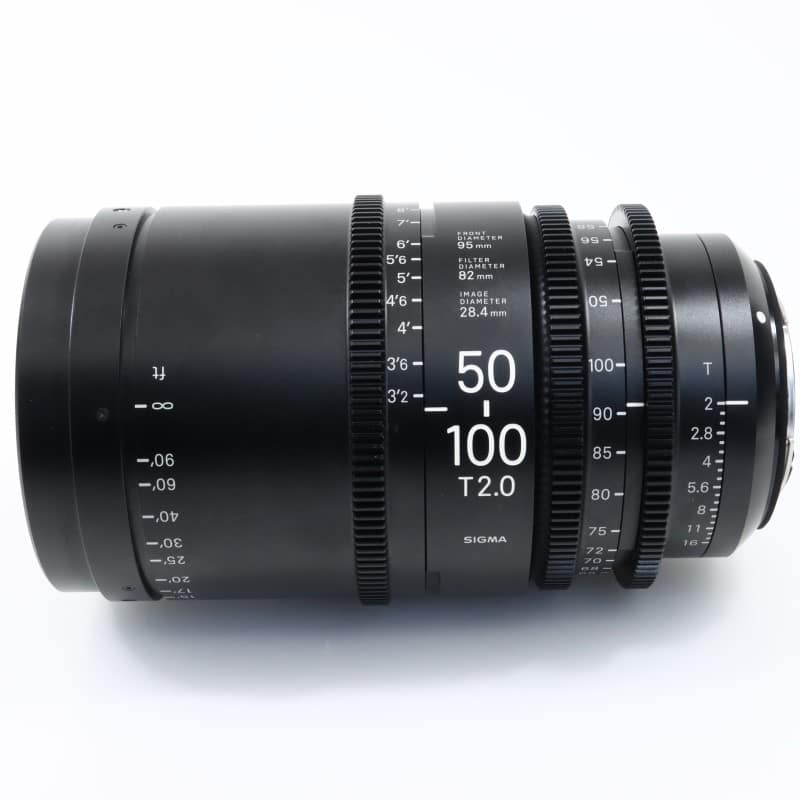 50-100mm T2/EF feet [High Speed Zoom Line 50-100mm T2 EFマウント フィート表示]
