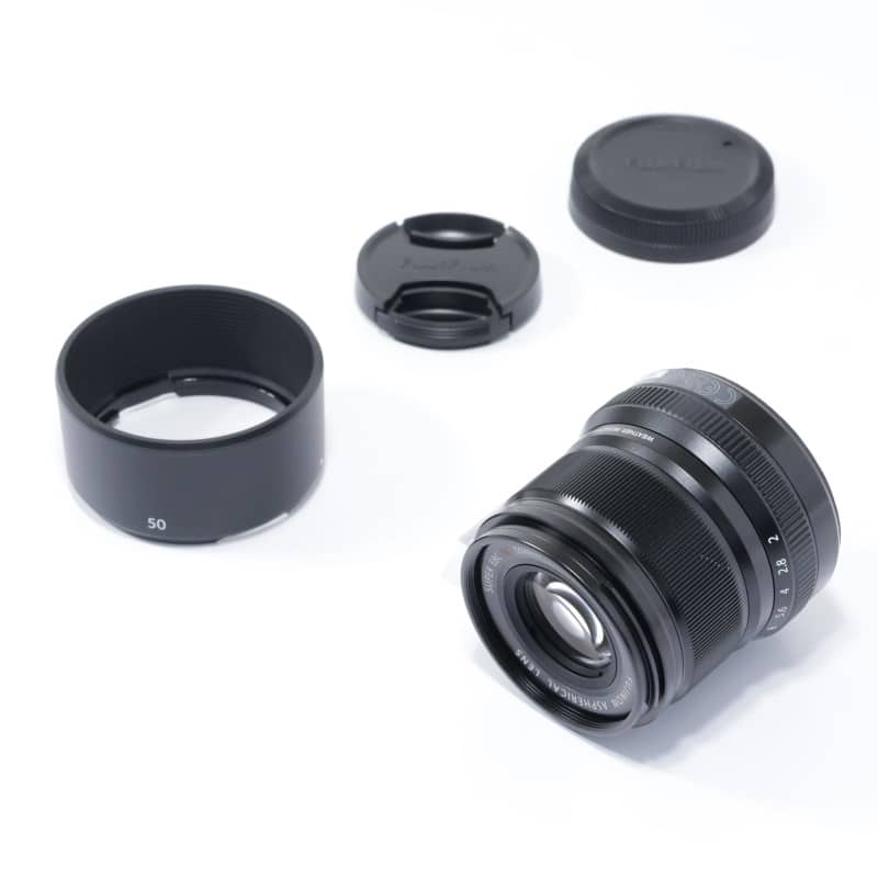 富士フイルム フジノンレンズ XF50mmF2 R WR ブラック AB+ランク 中古