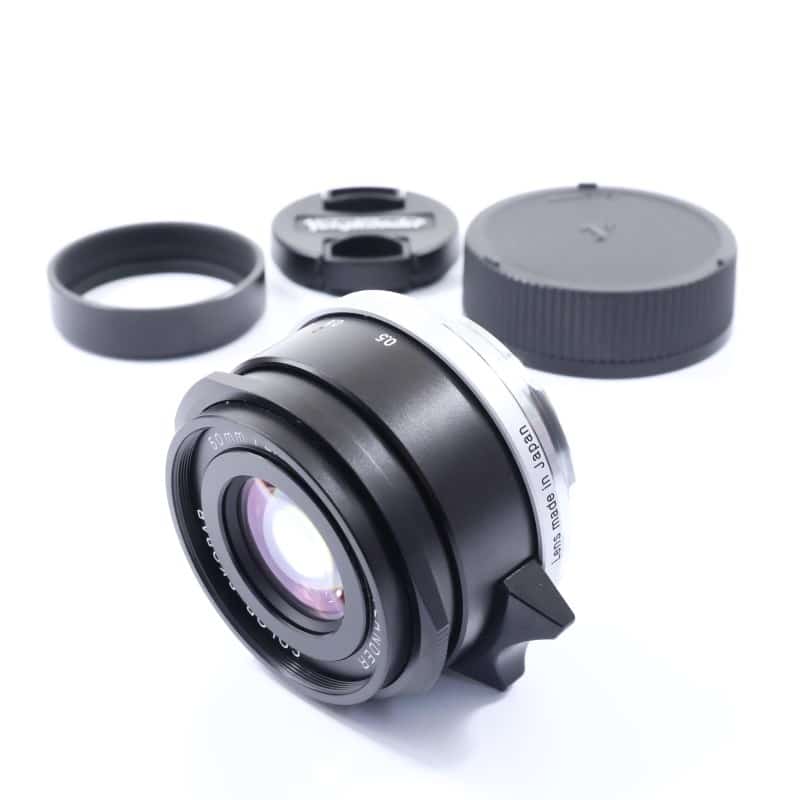 Voigtlander COLOR-SKOPAR 50mm F2.2 VM ブラック AB+ランク 中古