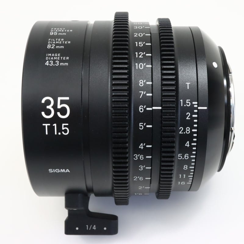 35mm T1.5 FF/EF feet [FF High Speed Prime Line EFマウント フィート表示]