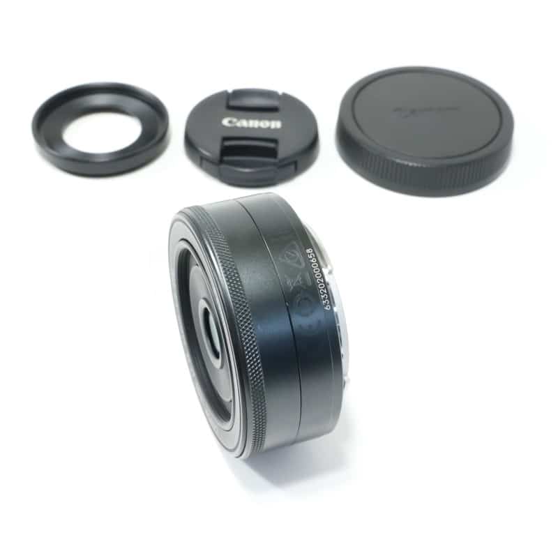Canon EF-M22mm F2 STM グラファイト 中古 C2120168625049｜中古