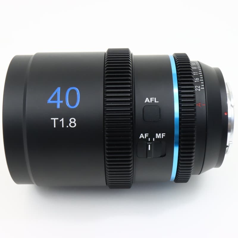 オートフォーカスアナモルフィックレンズ T1.8 S35 40mm E/ブルー 40AF133X-EB-JP