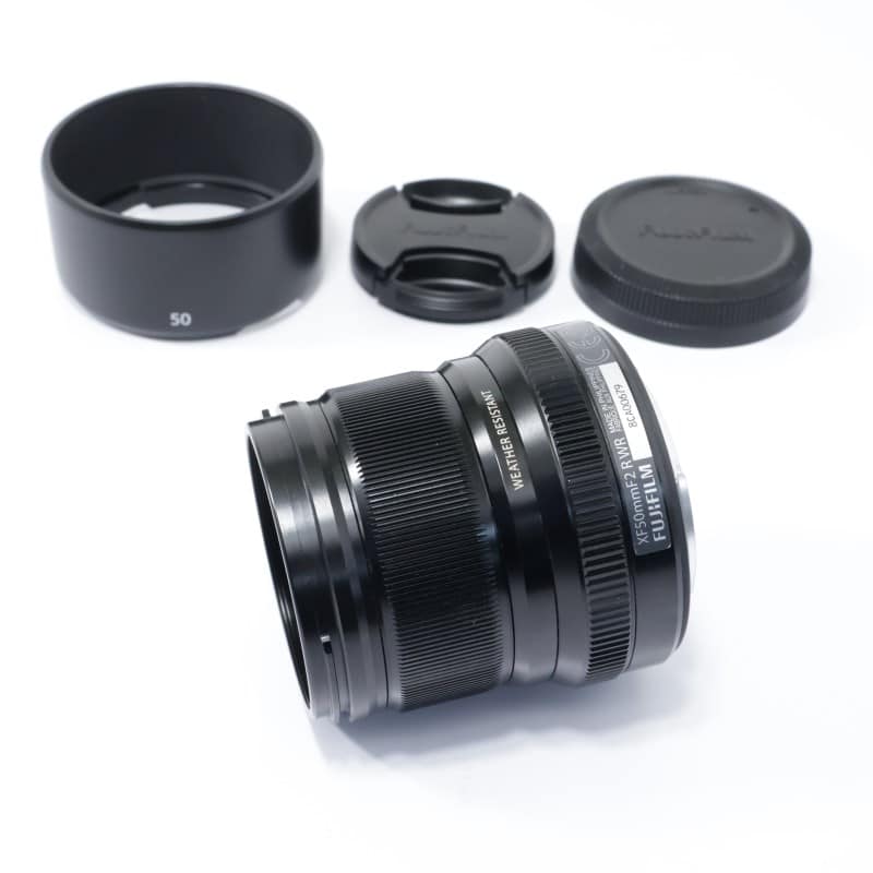 富士フイルム フジノンレンズ XF50mmF2 R WR ブラック ABランク 中古
