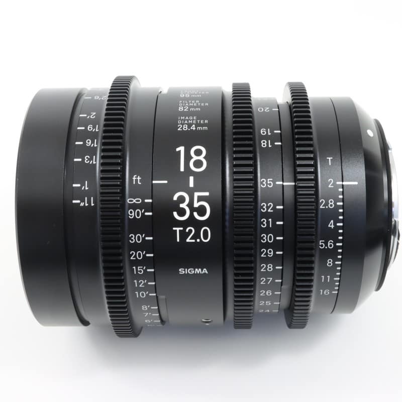 18-35mm T2/EF feet [High Speed Zoom Line 18-35mm T2 EFマウント フィート表示]