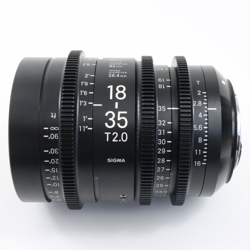 18-35mm T2/EF feet [High Speed Zoom Line 18-35mm T2 EFマウント フィート表示]