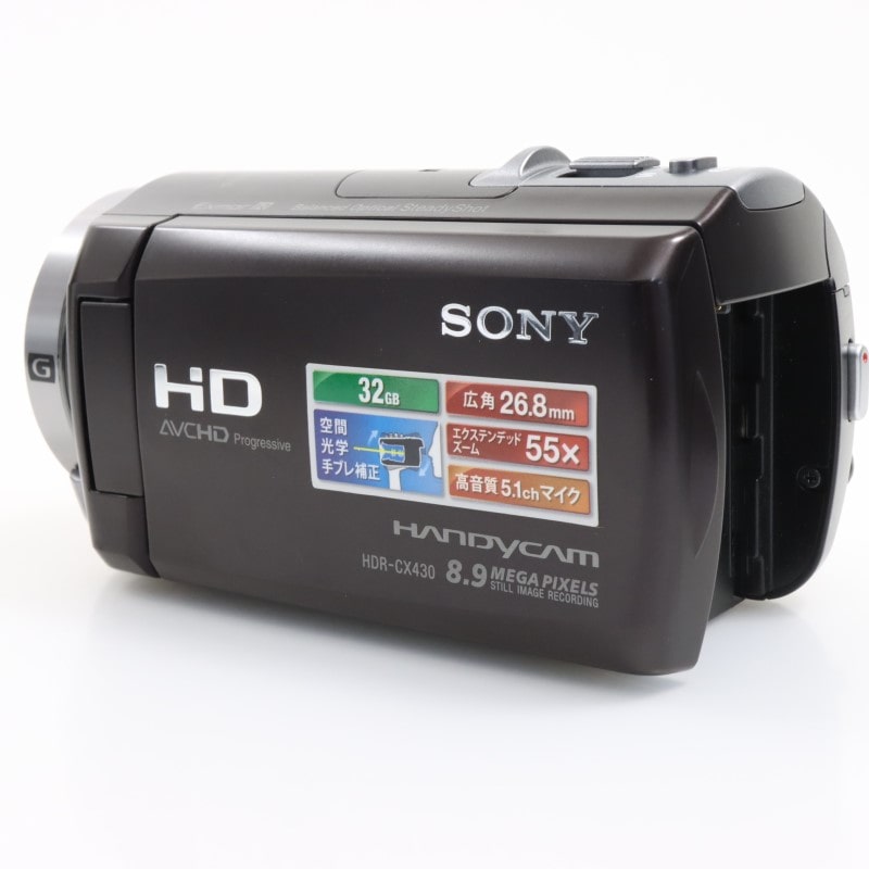 日本初の SONY HDR-CX430 ビデオカメラ 8.9メガピクセル 55倍ズーム（HDR ビデオカメラ