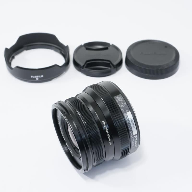 富士フイルム フジノンレンズ XF16mmF2.8 R WR ブラック ABランク 中古
