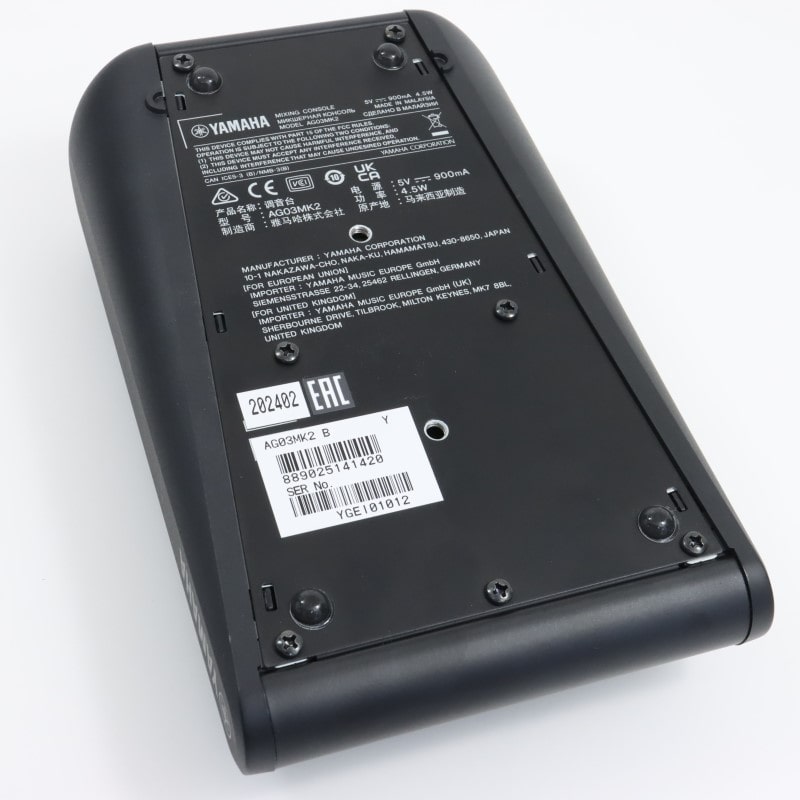 AG03MK2 Black [3チャンネルライブストリーミングミキサー ブラック]