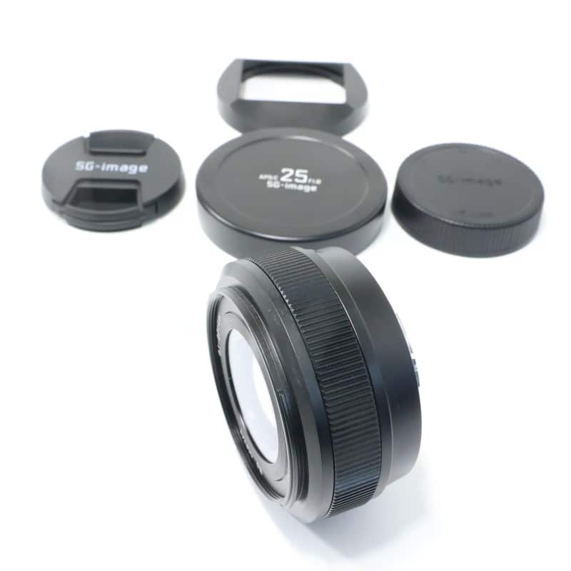 SG-image AF 25mm F1.8 富士フイルムX APS-C ブラック