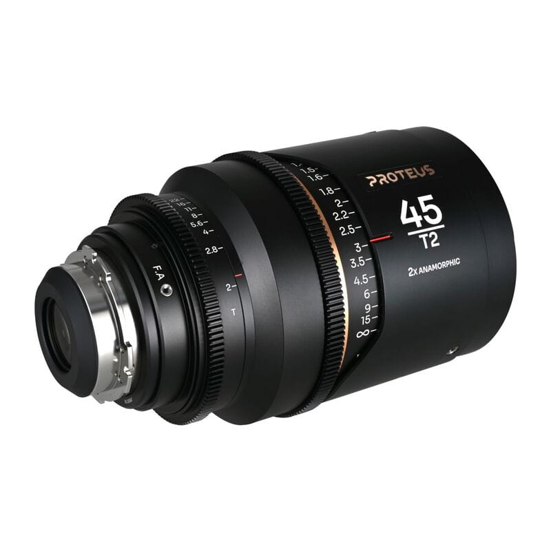 Proteus 2×Anamorphic 45mm T2 Amber Arri PL/Canon EF