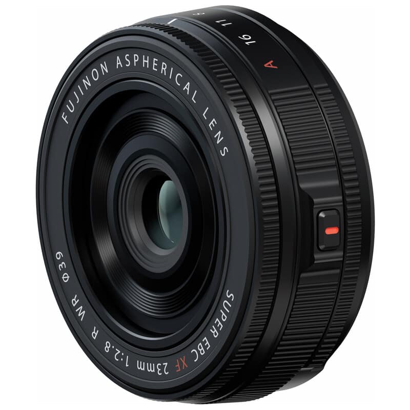 フジノンレンズ XF23mmF2.8 R WR ブラック(2025年12月5日発売予定)
