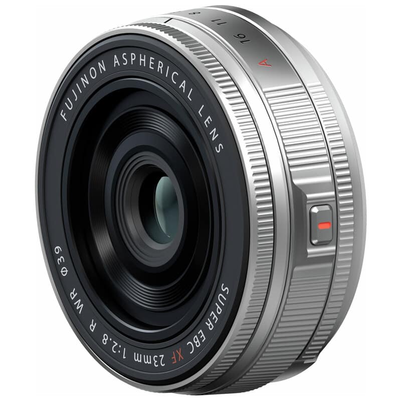 フジノンレンズ XF23mmF2.8 R WR シルバー(2025年12月5日発売予定)