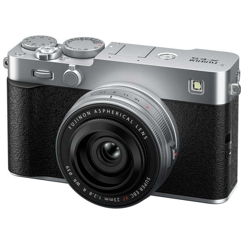 FUJIFILM X-E5 XF23mmF2.8 R WR レンズキット シルバー（2025年8月28日発売予定）