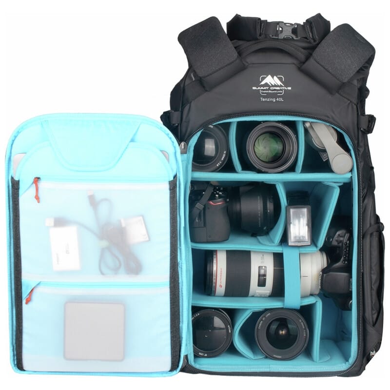 テンジン 40L ロールトップ バックパック ブラック SUM-TENZING40L-BK