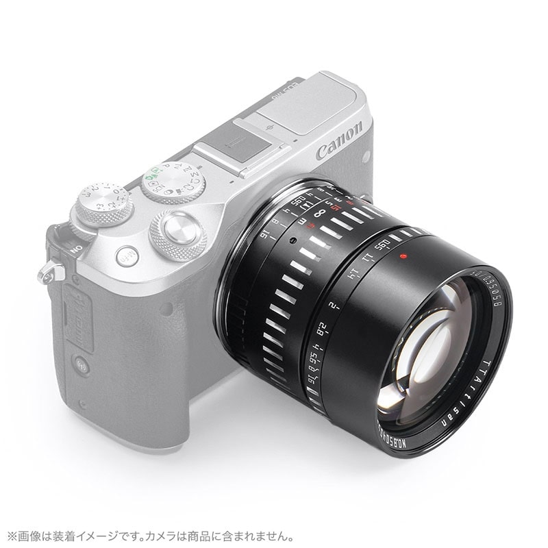 TTArtisan 50mm f/0.95 C ブラック×シルバー キヤノンEF-Mマウント 50mm f/0.95C EM (BS)