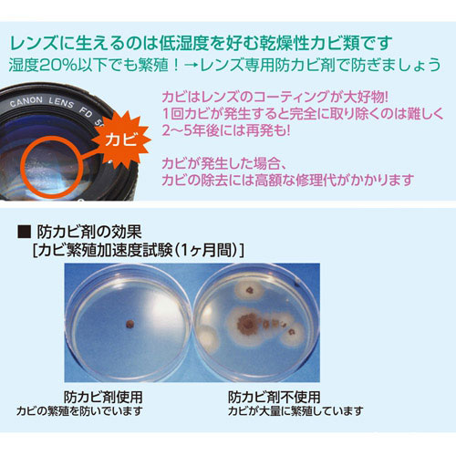 レンズ専用防カビ剤 レンズフレンズ （2個入） KMC-62