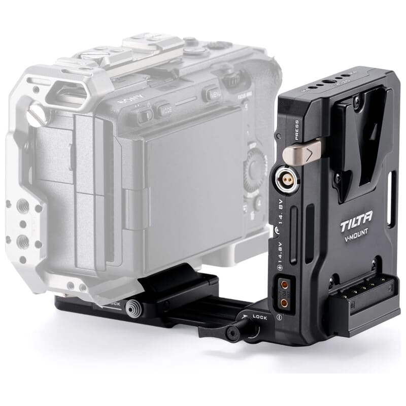 調整式アルカレシーバー付Mini Vマウントバッテリープレート TA-BTP4K-V-B