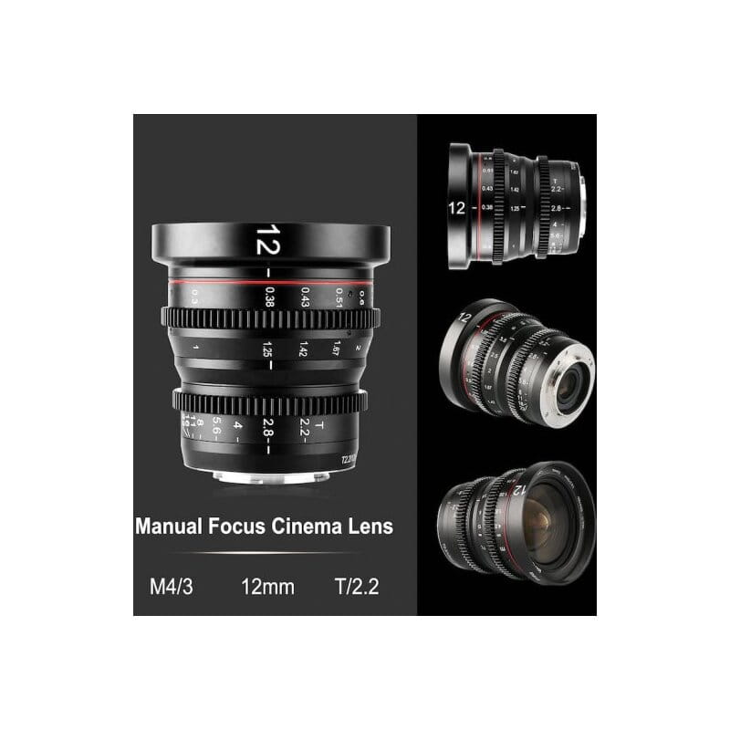 Meike (メイケ) MK-12mm T2.2 （マイクロフォーサーズ用） Amazon | Meike 12mm T2.2 M4/3 シネマレンズ マイクロフォー