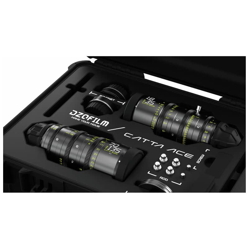 Catta Ace Zoom シネマズームレンズ バンドル PL/EFマウント18-35mm&75-135mm T2.9 ブラック 保護ケース付 DZO-FFCattaA2-BUNDLE
