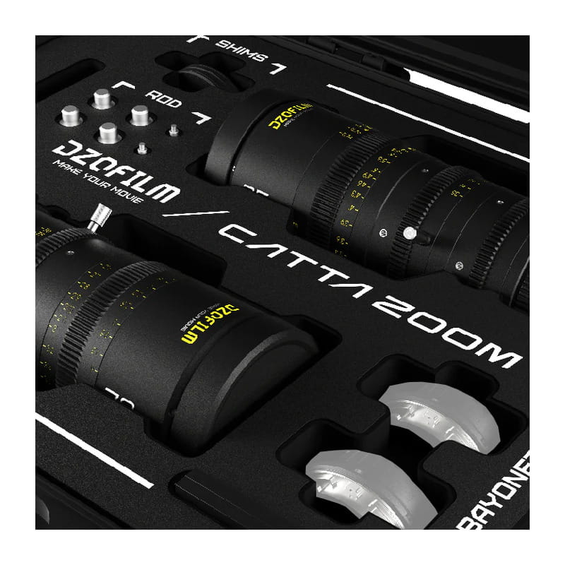 Catta 35-80 & 70-135mm T2.9 Eマウント シネマズームレンズ 2本セット ブラック 保護ケース付 DZO-FFCatta2E-BLK