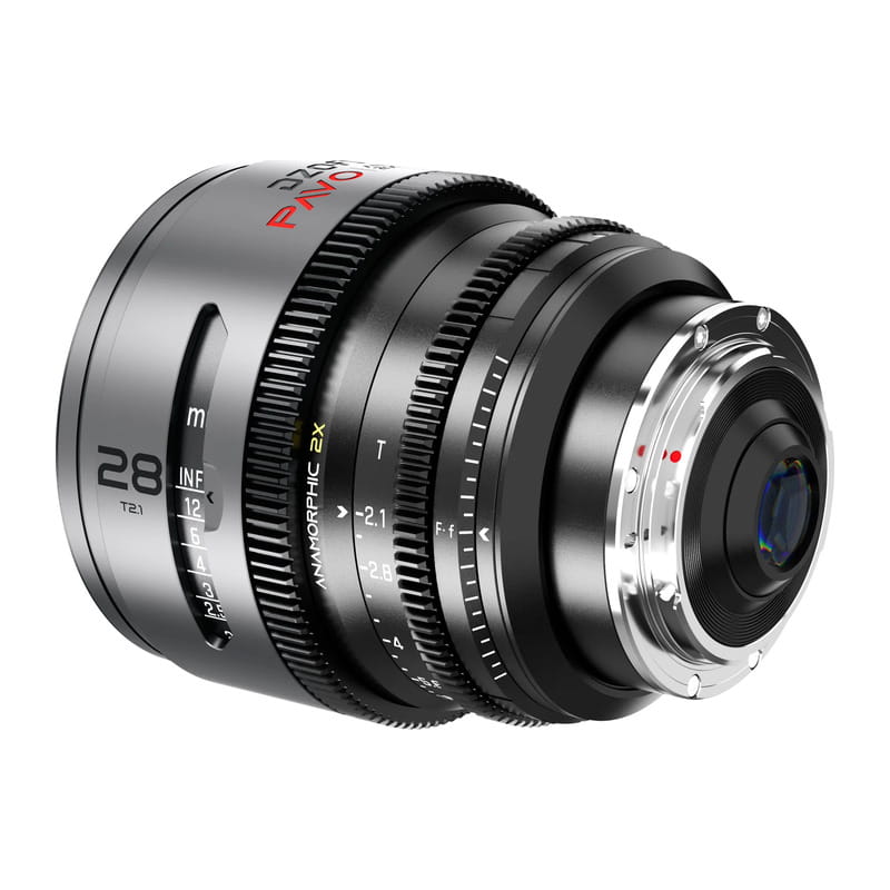 Pavo 2x アナモルフィックプライム 28mm T2.1 ニュートラルコーティング PL&EF マウント メートル表示 DZO-PA2821PLMN