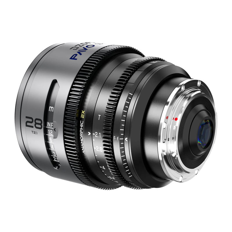 Pavo 2x アナモルフィックプライム 28mm T2.1 ブルーコーティング PL&EF マウント メートル表示 DZO-PA2821PLMB