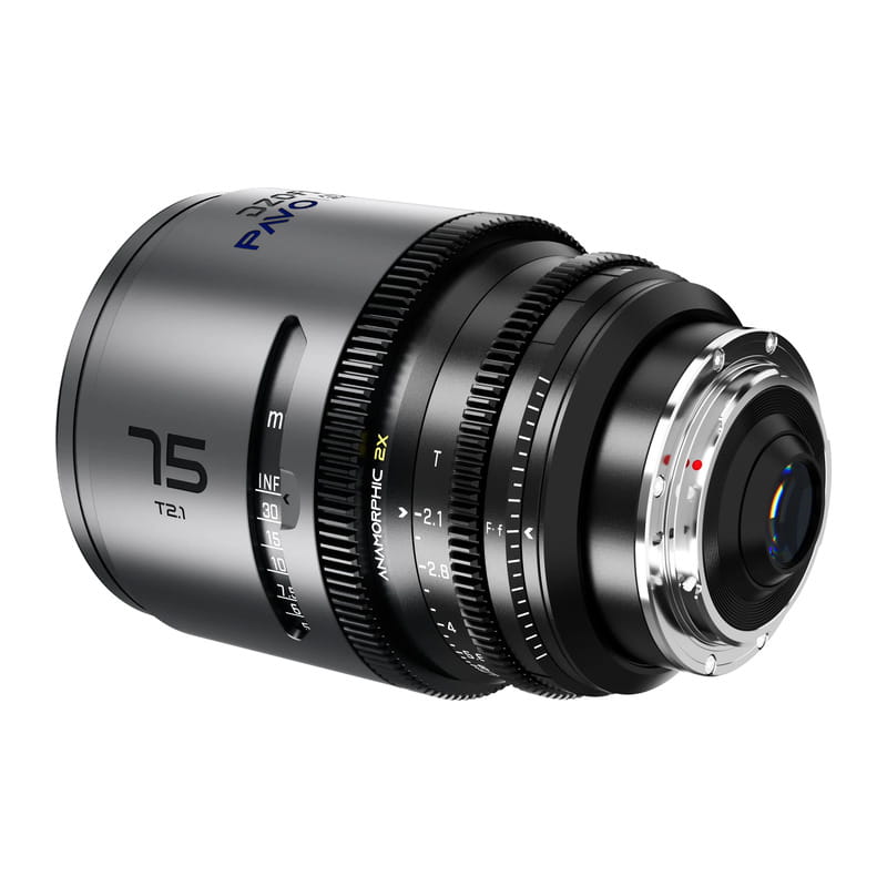 Pavo 2x アナモルフィックプライム 75mm T2.1 ブルーコーティング PL&EF マウント メートル表示 DZO-PA7521PLMB