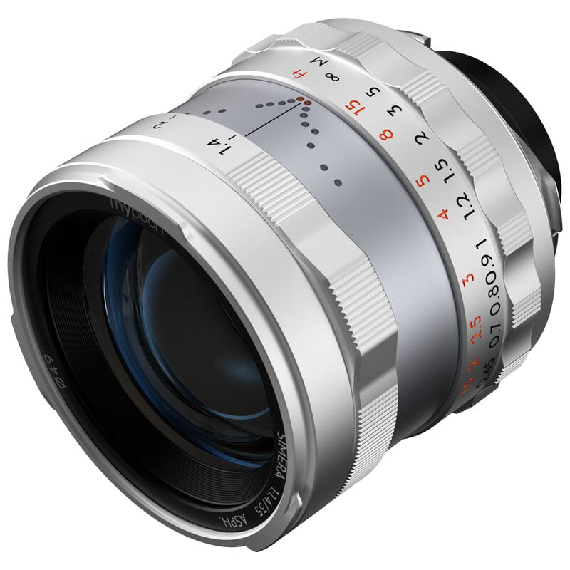 Simera 35mm f1.4 ライカMマウント TypeII シルバー TP-S35MT-SR