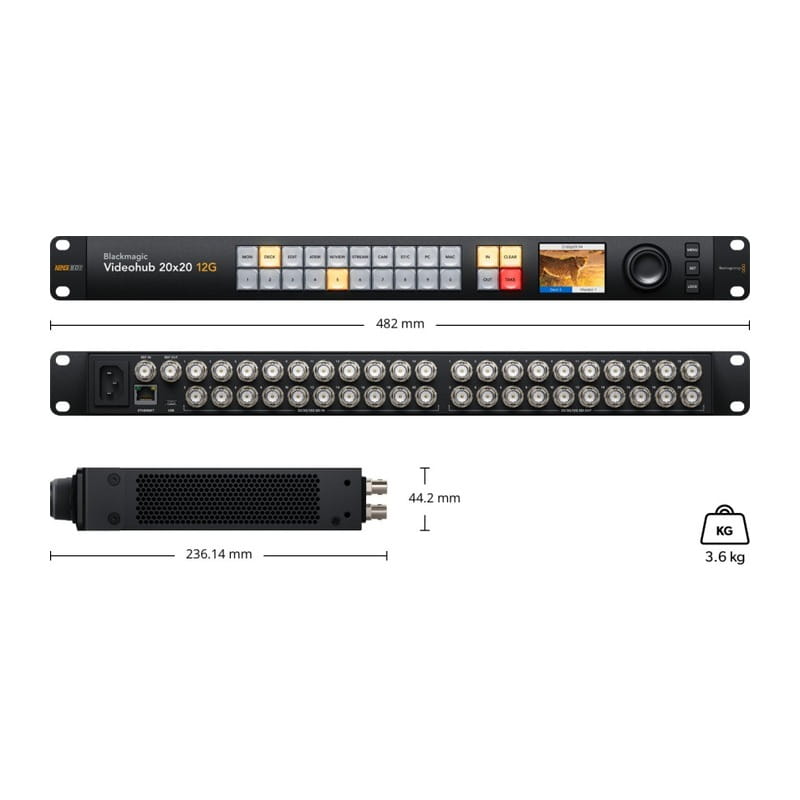 Blackmagic Videohub 20x20 12G